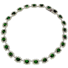 クリスチャンディオール ラインストーン ネックレス シルバーメッキ レディース ブランドアクセサリー 【中古】bracc