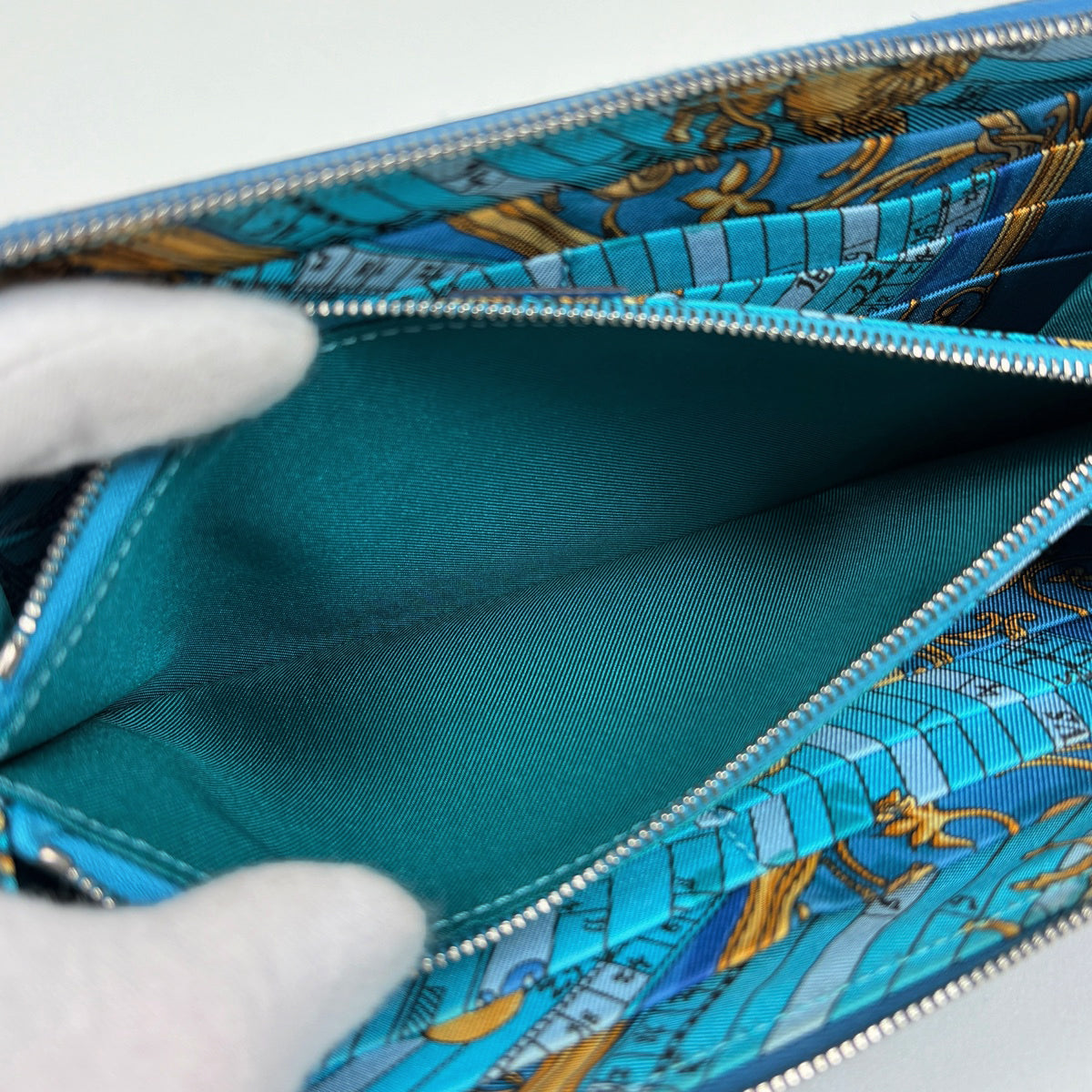 エルメス アザップ ロング シルクイン 長財布 ヴォーエプソン Q