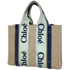 クロエ ウッディ スモール トートバッグ キャンバス レディース ブランドバッグ・小物 【中古】brbag