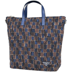 プラダ ロゴプレート ハンドバッグ ファブリック B2052A レディース ブランドバッグ・小物 【中古】brbag