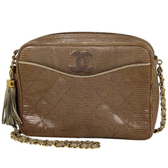 シャネル ココマーク フリンジ チェーン ショルダーバッグ リザード レディース ブランドバッグ・小物 【中古】brbag