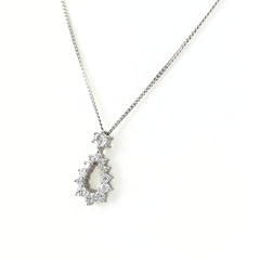 メレダイヤ デザインネックレス ネックレス Pt900 Pt850 ダイヤモンド レディース ノンブランドジュエリー 【中古】nbjwl