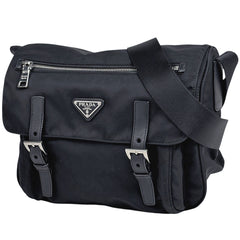 プラダ ロゴプレート ショルダーバッグ テスートナイロン BT0713 レディース ブランドバッグ・小物 【中古】brbag