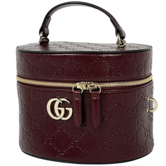 グッチ グッチシマ バニティバッグ 化粧ポーチ シマレザー 807324 レディース ブランドバッグ・小物 【中古】brbag