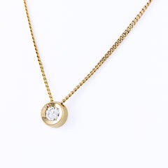 ダイヤモンド デザインネックレス ネックレス K18 ダイヤモンド レディース ノンブランドジュエリー 【中古】nbjwl