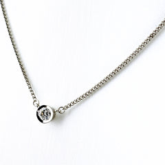 ダイヤモンド デザインネックレス ネックレス Pt900 Pt850 ダイヤモンド レディース ノンブランドジュエリー 【中古】nbjwl