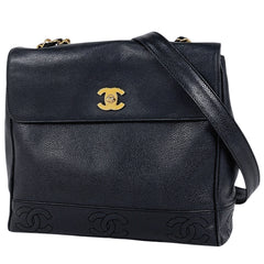 シャネル トリプルココマーク チェーン ショルダーバッグ ショルダーバッグ キャビアスキン レディース ブランドバッグ・小物 【中古】brbag