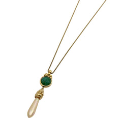クリスチャンディオール フェイクパール ネックレス ネックレス GP レディース ブランドアクセサリー 【中古】bracc