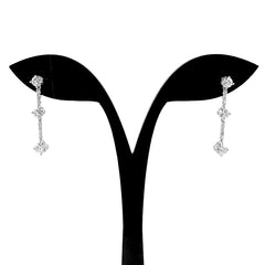トリロジー メレダイヤ デザインピアス ピアス Pt900 ダイヤモンド レディース ブランドジュエリー 【中古】brjwl