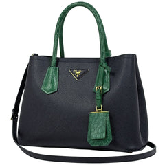 プラダ ドゥーブレ ミディアムバッグ ハンドバッグ レザー レディース ブランドバッグ・小物 【中古】brbag