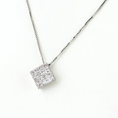 メレダイヤ ネックレス Pt900 Pt850 ダイヤモンド レディース ノンブランドジュエリー 【中古】nbjwl