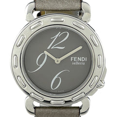 フェンディ 8100M 腕時計 SS クォーツ グレー系 メンズ 時計 【中古】wtcbb