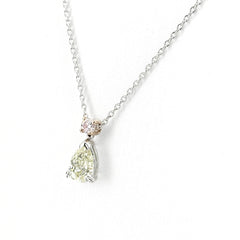 ダイヤモンド デザインネックレス ネックレス K18 WG ダイヤモンド レディース ノンブランドジュエリー 【中古】nbjwl