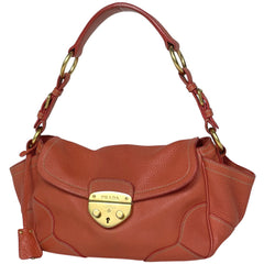 プラダ ロゴ ショルダーバッグ レザー レディース ブランドバッグ・小物 【中古】brbag