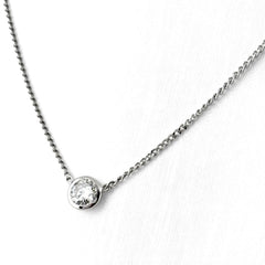 ダイヤモンド デザインネックレス ネックレス Pt850 ダイヤモンド レディース ノンブランドジュエリー 【中古】nbjwl