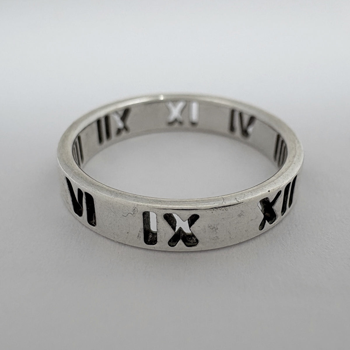 在庫一掃】 ティファニー アトラス リング 9号 シルバー950 レディース