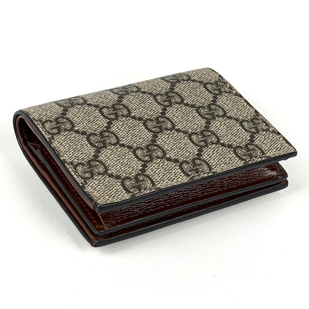 GUCCI 二つ折り財布 GGキャンバス グッチ GG柄 二つ折り財布 コーティングキャンバス 648848 レディース