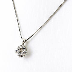 メレダイヤ デザインネックレス ネックレス Pt900 Pt850 ダイヤモンド レディース ノンブランドジュエリー 【中古】nbjwl