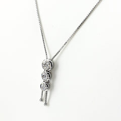 タサキ メレダイヤ デザインネックレス ネックレス K18 WG ダイヤモンド レディース ブランドジュエリー 【中古】brjwl