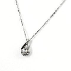 4℃ ダイヤモンド デザインネックレス ネックレス Pt850 ダイヤモンド レディース ブランドジュエリー 【中古】brjwl