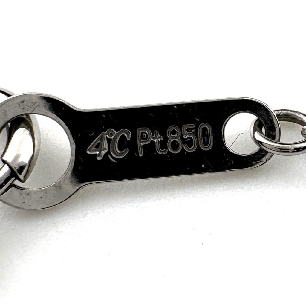 4℃ ダイヤモンド デザインネックレス ネックレス Pt850 ダイヤモンド