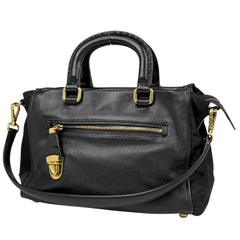 プラダ ロゴプレート ハンドバッグ レザー レディース ブランドバッグ・小物 【中古】brbag