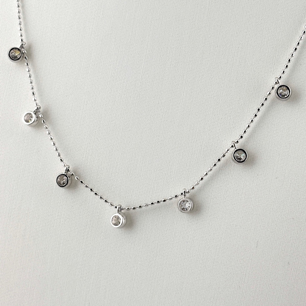 ダイヤモンド デザインネックレス ネックレス K18 WG ダイヤモンド