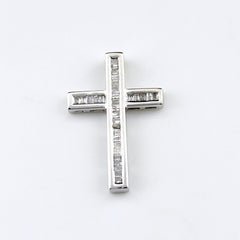 クロスモチーフ ペンダントトップ ペンダントトップ K18 ダイヤモンド レディース ノンブランドジュエリー 【中古】nbjwl