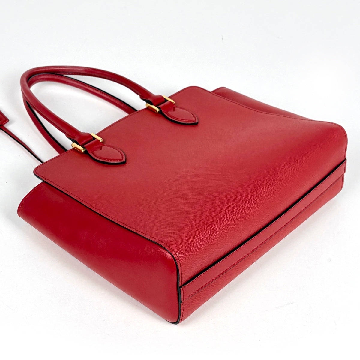 【新品同様】PRADA プラダ 1BA113 サフィアーノ レザー ハンドバッグ プラダ ロゴ ハンドバッグ サフィアーノレザー 1BA113 レディース
