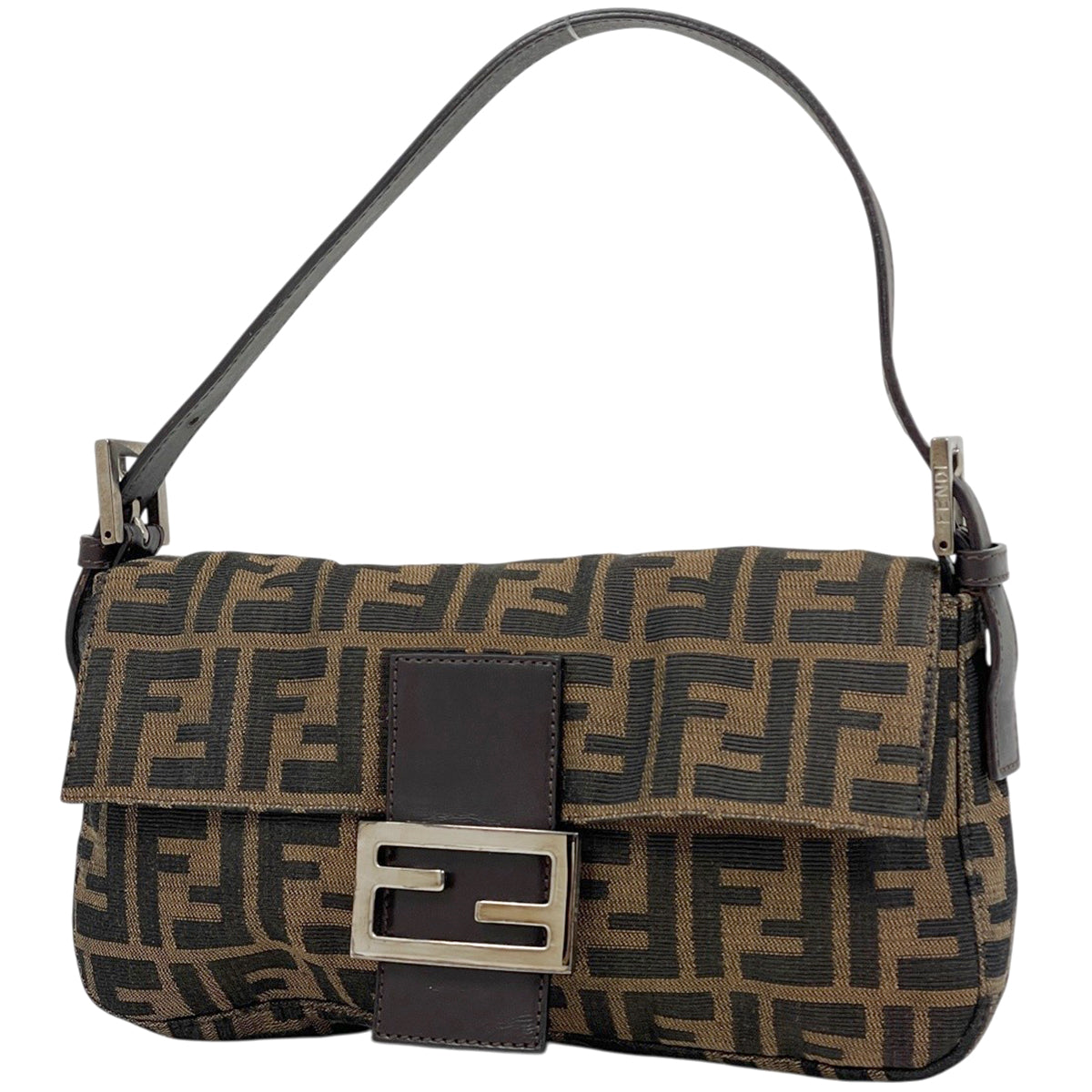 【美品】FENDI フェンディ マンマバケット　ズッカ柄　26424 フェンディ ズッカ柄 マンマバゲット ショルダーバッグ キャンバス