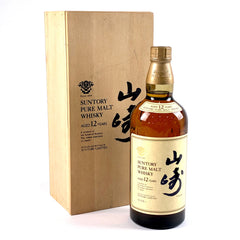 サントリー 山崎 12年 ピュアモルト 金花 750ml 国産ウイスキー 酒 【古酒】liqbb【東京都内限定お届け】