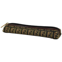 フェンディ ズッキーノ ポーチ アクセサリーポーチ キャンバス レディース ブランドバッグ・小物 【中古】brbag