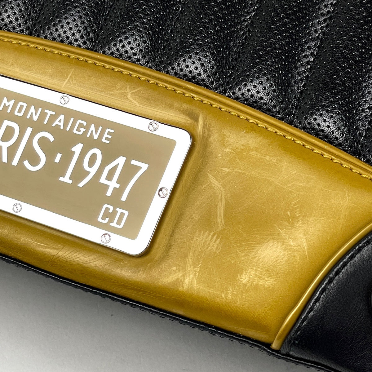 クリスチャンディオール モンテーニュクリス 1947 ハンドバッグ レザー