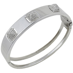 スワロフスキー クリスタル バングル メタル レディース ブランドアクセサリー 【中古】bracc