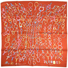 エルメス カレ90 DO RE BOUCLES スカーフ シルク レディース ブランドバッグ・小物 【中古】brbag