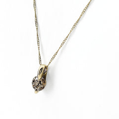 ダイヤモンド デザインネックレス ネックレス K18 ダイヤモンド レディース ノンブランドジュエリー 【中古】nbjwl