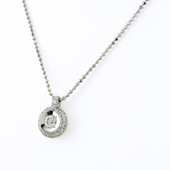 メレダイヤ デザインネックレス ネックレス Pt900 Pt850 ダイヤモンド レディース ノンブランドジュエリー 【中古】nbjwl