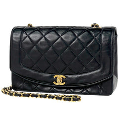 シャネル ダイアナ マトラッセ シングルフラップ チェーン ショルダーバッグ レザー A01164 レディース ブランドバッグ・小物 【中古】brbag
