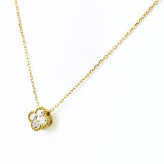 ポンテヴェキオ メレダイヤ デザインネックレス ネックレス K18 ダイヤモンド レディース ブランドジュエリー 【中古】brjwl