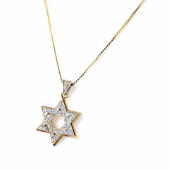 スターモチーフ デザインネックレス ネックレス K18 ダイヤモンド レディース ノンブランドジュエリー 【中古】nbjwl