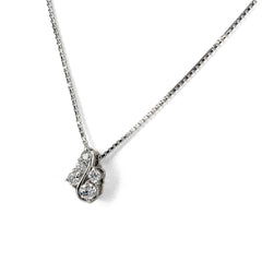 メレダイヤ ネックレス Pt900 Pt850 ダイヤモンド レディース ノンブランドジュエリー 【中古】nbjwl