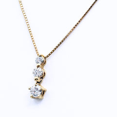 メレダイヤ デザインネックレス ネックレス K18 ダイヤモンド レディース ノンブランドジュエリー 【中古】nbjwl