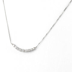 メレダイヤ デザインネックレス ネックレス Pt900 Pt850 ダイヤモンド レディース ノンブランドジュエリー 【中古】nbjwl