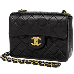 シャネル ミニ マトラッセ シングルフラップ チェーン ショルダーバッグ レザー A01115 レディース ブランドバッグ・小物 【中古】brbag