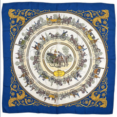 エルメス カレ90 LA PROMENADE DE LONGCHAMPS スカーフ シルク レディース ブランドバッグ・小物 【中古】brbag