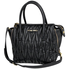 ミュウ ミュウ マテラッセ ハンドバッグ レザー レディース ブランドバッグ・小物 【中古】brbag