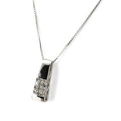 メレダイヤ デザインネックレス ネックレス K18 WG ダイヤモンド レディース ノンブランドジュエリー 【中古】nbjwl