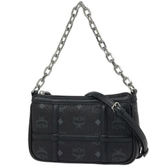 エム・シー・エム ロゴグラム チェーン ハンドバッグ レザー レディース ブランドバッグ・小物 【中古】brbag
