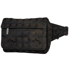 シャネル ニュートラベルライン ウエストバッグ ボディバッグ ナイロンジャガード A29346 レディース ブランドバッグ・小物 【中古】brbag