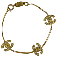 シャネル ココマーク ラインストーン ブレスレット GP ラインストーン レディース ブランドアクセサリー 【中古】bracc